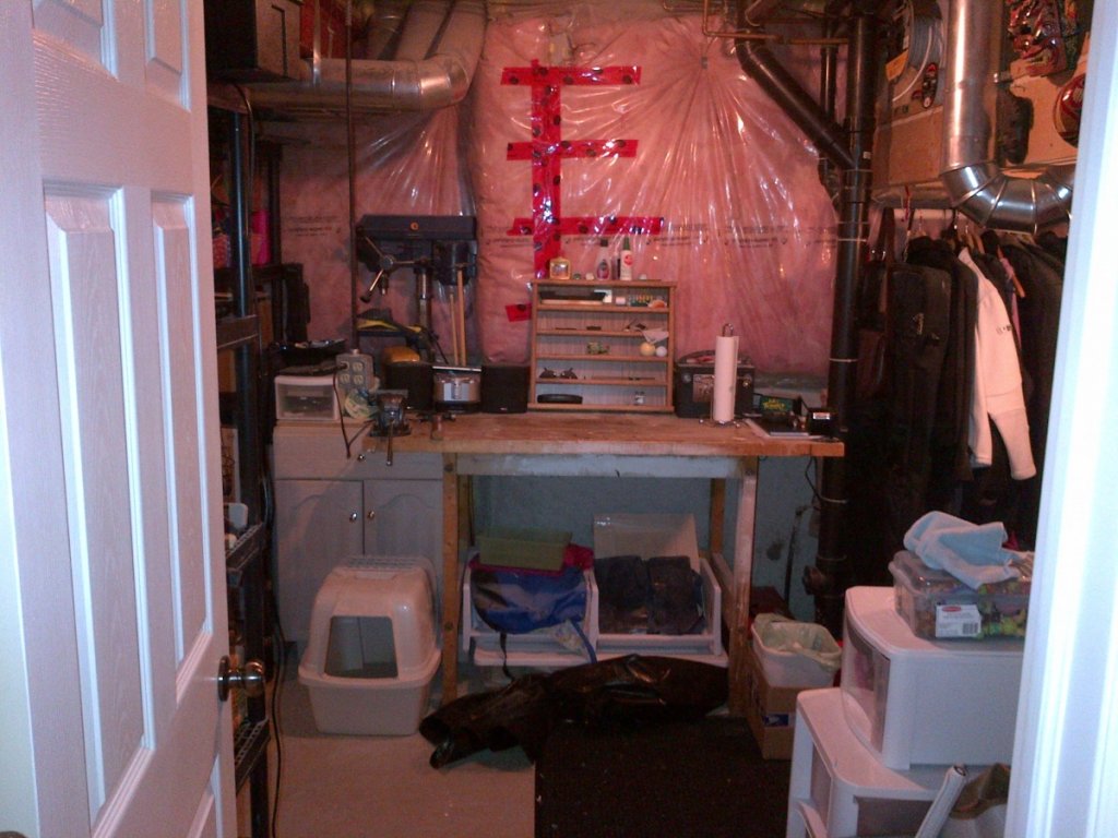 utility room media closet side