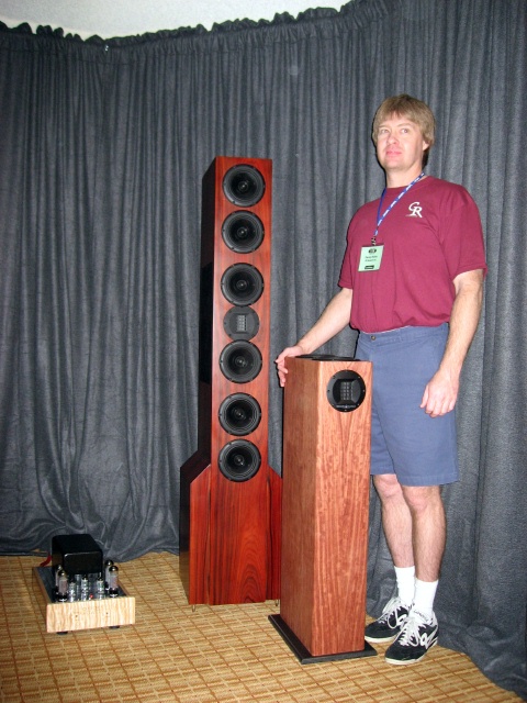 Danny with a couple of his creations.