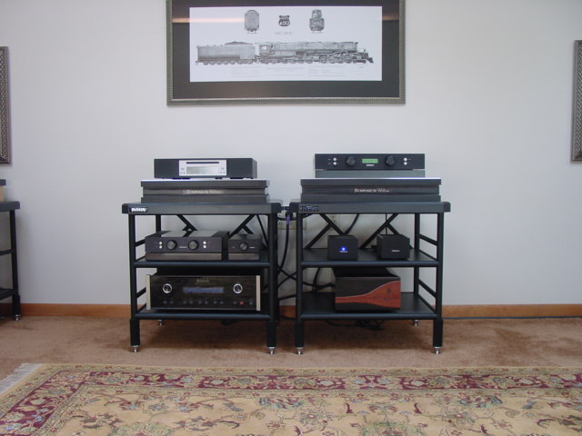Racks Of gear, Brinkmann, Linn, Shunyata Hydra