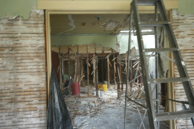 In the beginning - Old YMCA boarding house soon to be a loft condo.