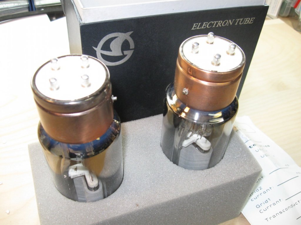 New Shuguang matched pair of 845B copper bases.