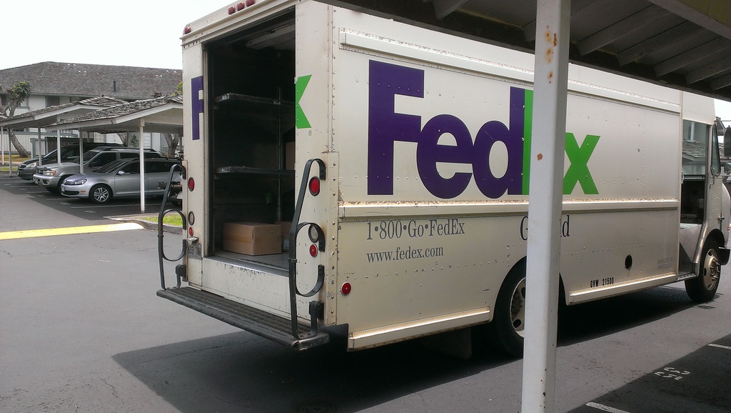The obligatory shot of the FEDEX truck.