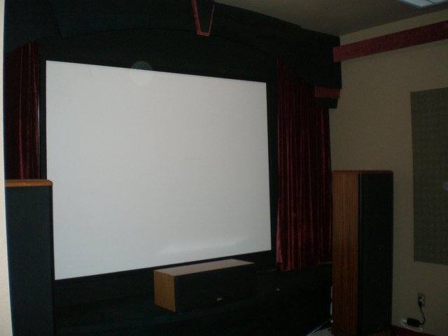 Screen wall and stage view