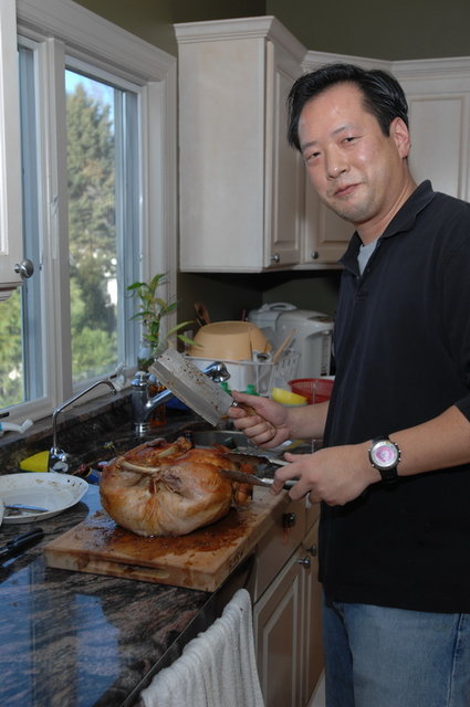 Phil next to the Hybrid turkey