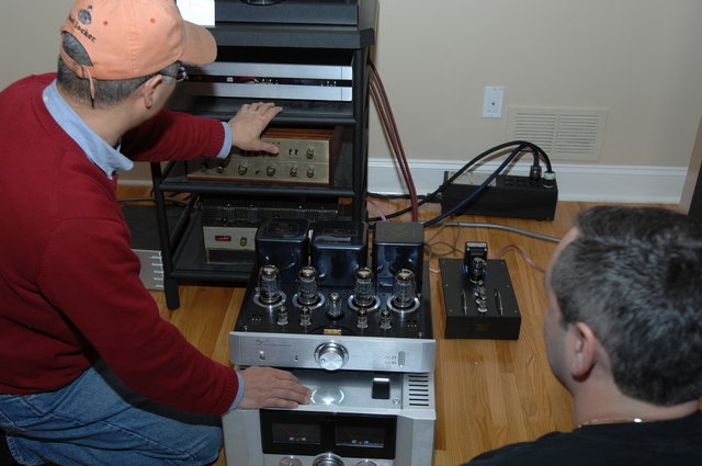 Hooking up the tube amps