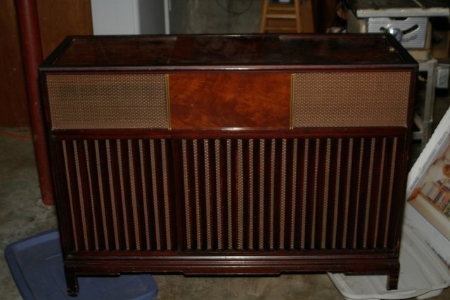 1957 Magnavox 'pre-concert grande' console - Only one I've ever seen . . . . this thing is HUGE. restoration is 'in-process' . . .
