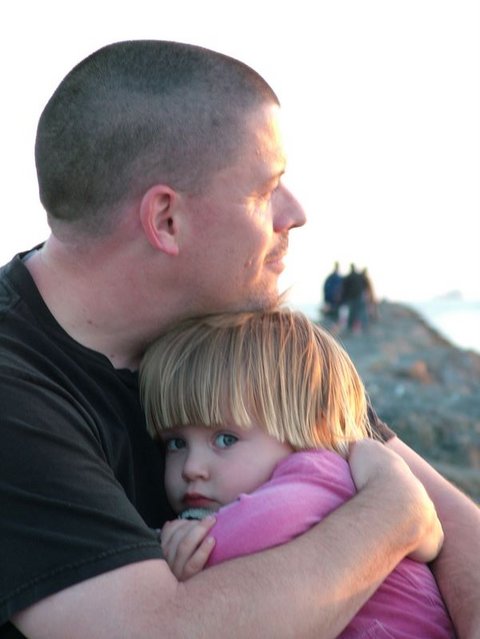 Me and my BEBE ! - our friend Jessica took this shot out in Long Beach while the sun was setting.