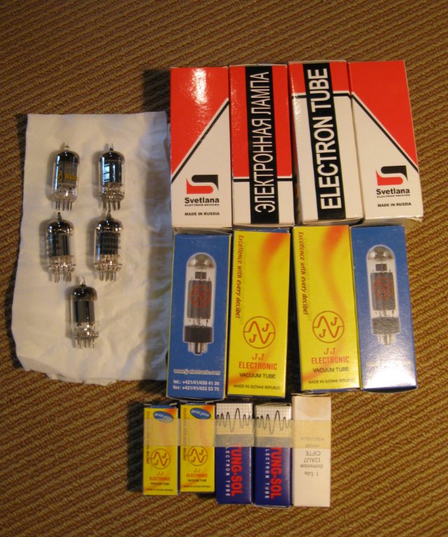 Some of the tubes.