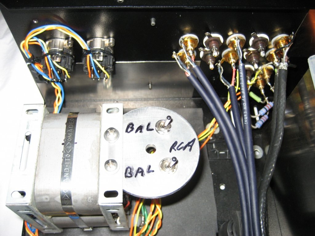 Balance or RCA switches,