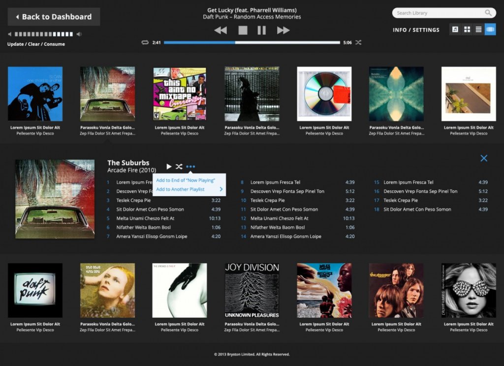 dark media-player view-album