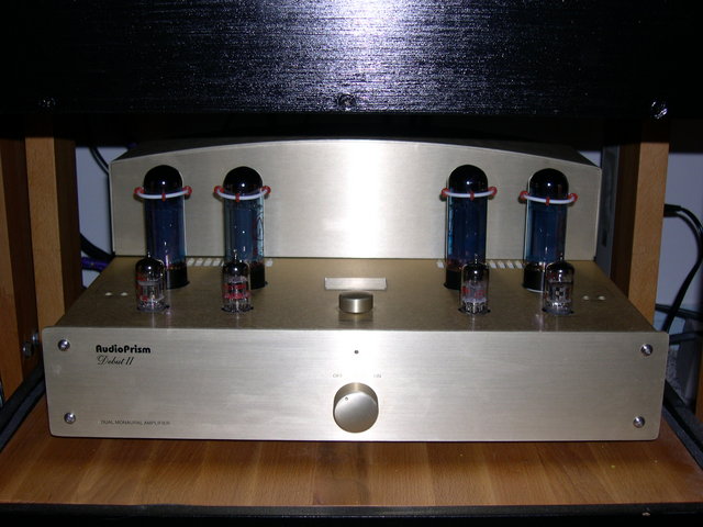 Audio Prism Debut II - 6CA7 or EL 34's - I've been swapping between this and the Mc Cormack, unable to decide which I like more (different strengths and pleasures of SS vs tubes, ya' know)