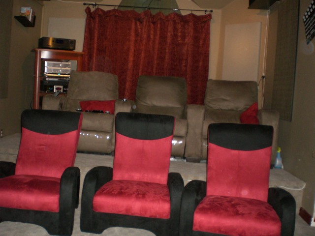 Seating and view of back or theater
