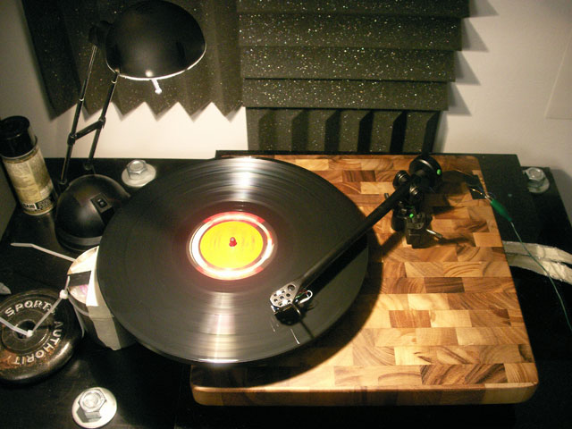 Well, it doesn't look like the old Rega for sure. And it doesn't sound like one neither. The sound is actually better. The biggest change I noticed is the bass.... fuller and more dynamic than before. With clearer sound overall. BTW the wood plinth is really a chopping board from Crate & Barrel "End Grain Chopping Board" made from Acacia wood, a dense hardwood type.