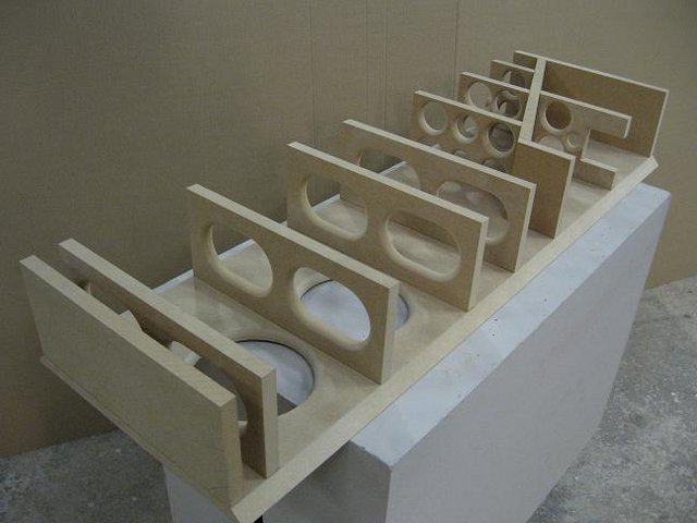RAW Acoustics HT 8 - Braces in dry mock up.