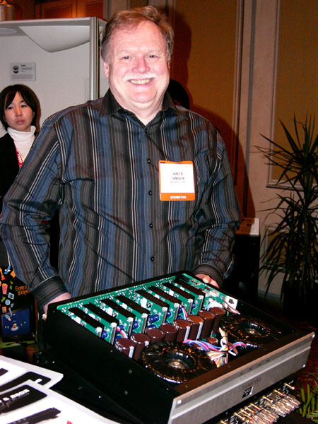 Larry Tanner at CES with Bryston's New Digital Amp