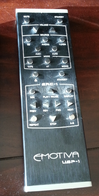 Emotiva USP1 metal remote