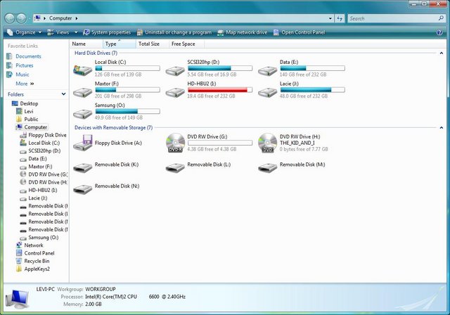 Vista Enterprise My computer