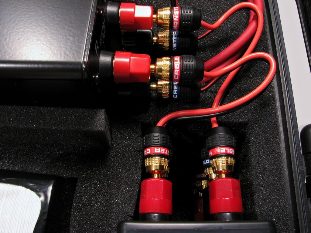 Sony PCM-M10 > TBI_Audio Millenia MG3 on 24V LiPo > TBI Impedance Match > Audeze LCD-2 rev1, in an HPRC 2400F Case (close-up of impedance match)