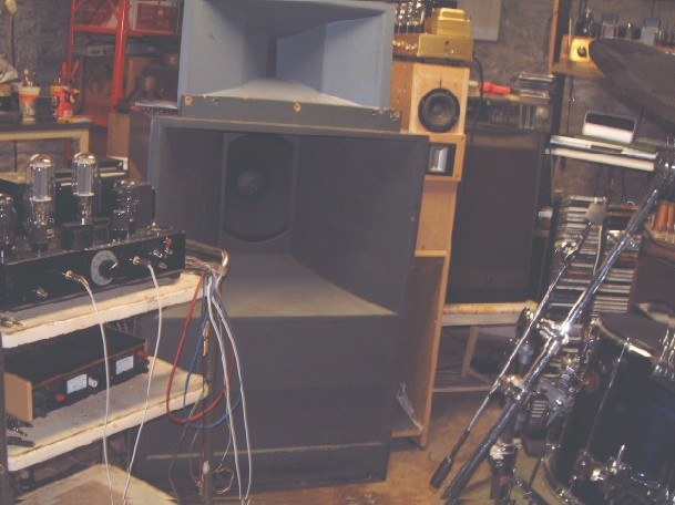 Altec 828 cabinets w/ 515-8F G's and Mantaray horns with Altec 299-8A drivers