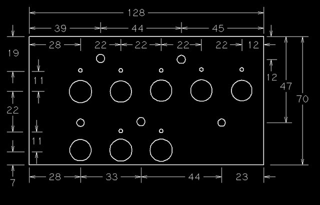 Pushbutton Board dimensions