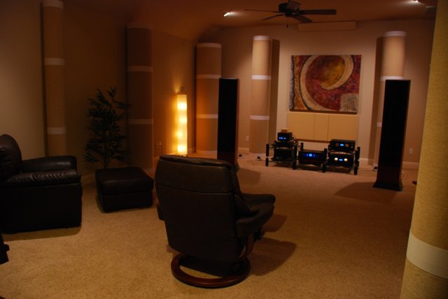 Back wall view forward