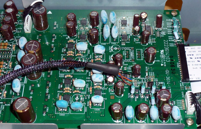 This is how you extract I2S and DSD from the transport before the DAC chip. Some chips share some circuits. DSD does do a channel swap so I had to add some internal sealed digital relays to correct that. That is controlled by switch on back.