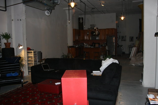 all the way down the room 60ft