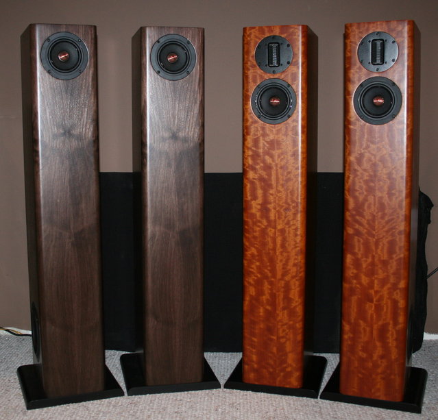 HT3 beside the HTFR - HT3 Finished in a Figured Makore 
HTFR Figured Walnut