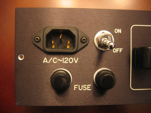 PV Anjali rear panel - AC socket/fuse