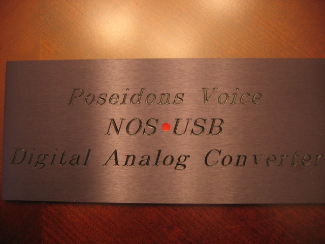 PV NOS-USB D/A Converter - front panel