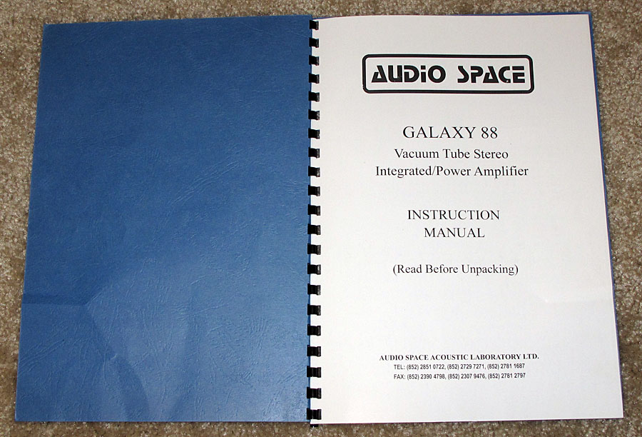 Galaxy 88 Manual