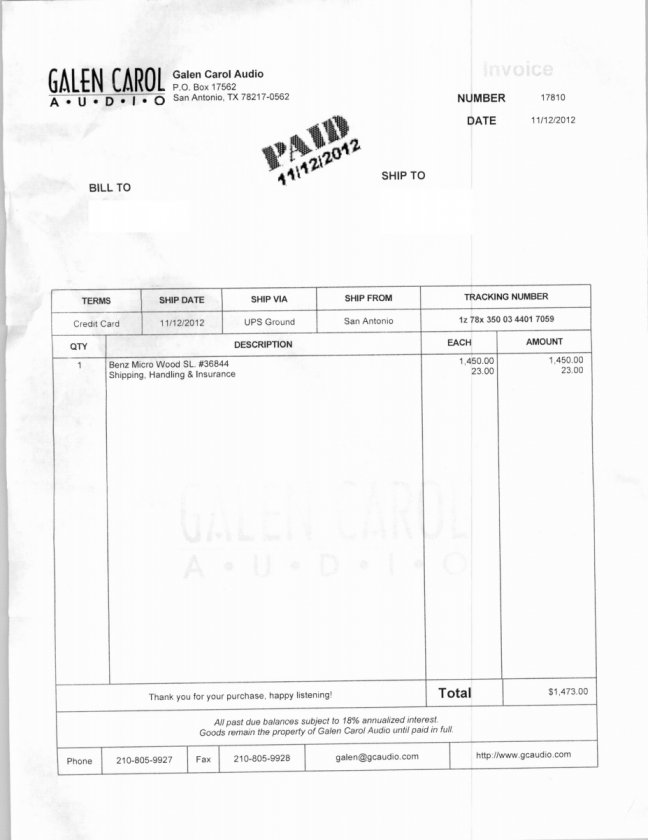 GC Benz sale