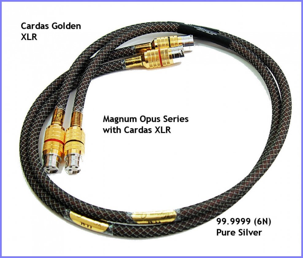 Magnum Opus Interconnects 1/M Cardas Golden XLR