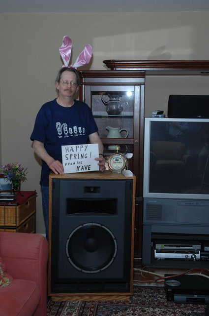 Chris in the main room setup