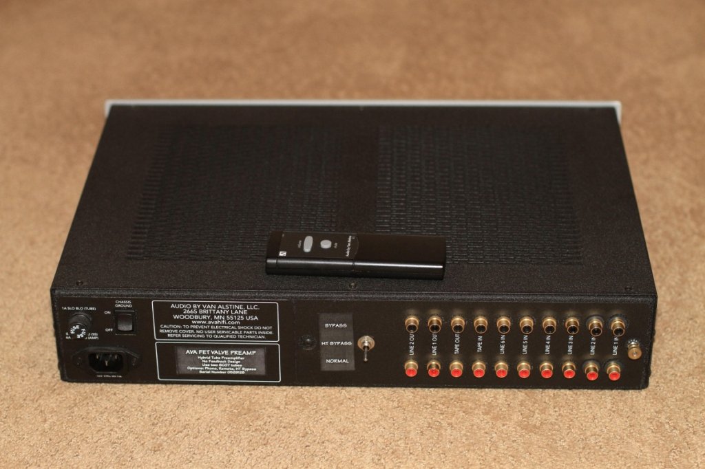 FET Valve Hybrid Preamp rear
