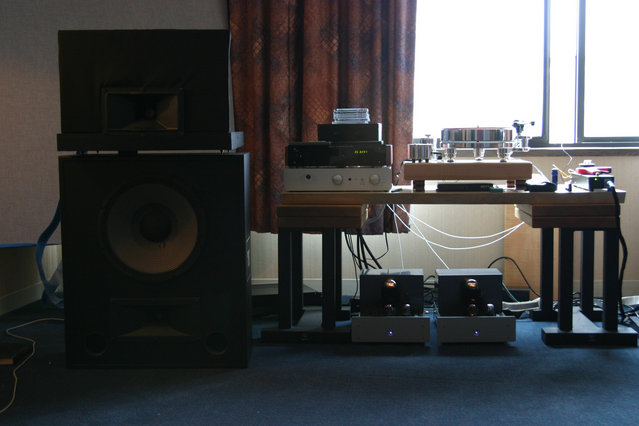 Black Swamp Audio Room - JBL Speakers w/ De Havilland amps, Lector CD player, Atoll preamp.