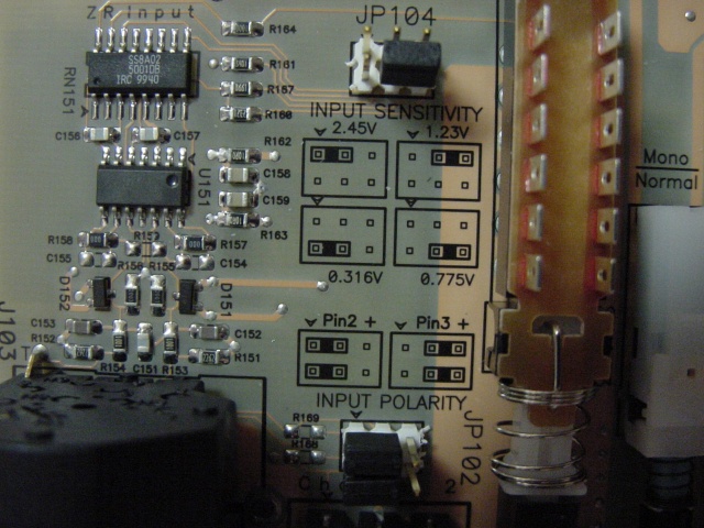 ZR1600 Input Board - Sensitivity Adjustments