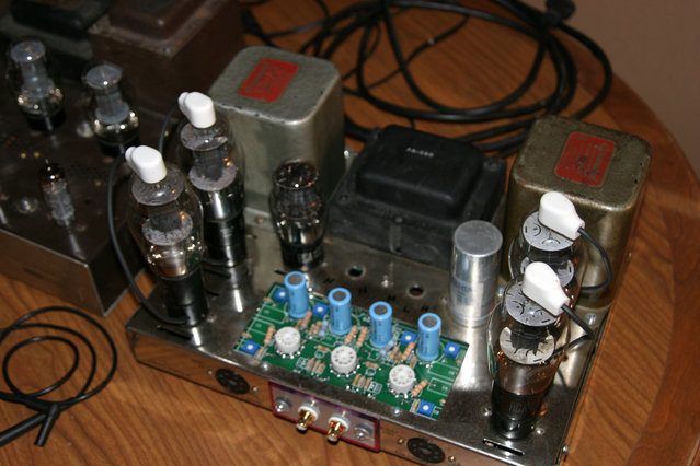 AK Member Room - Kegger - Another view of TV-tube audio amp.