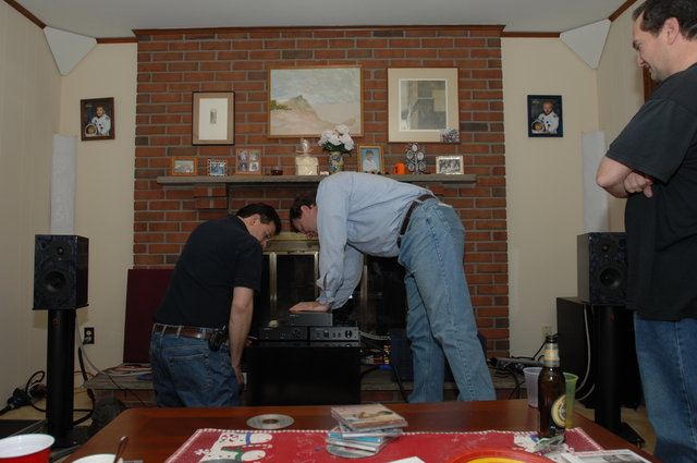 Mike and Frank changing audio gears around