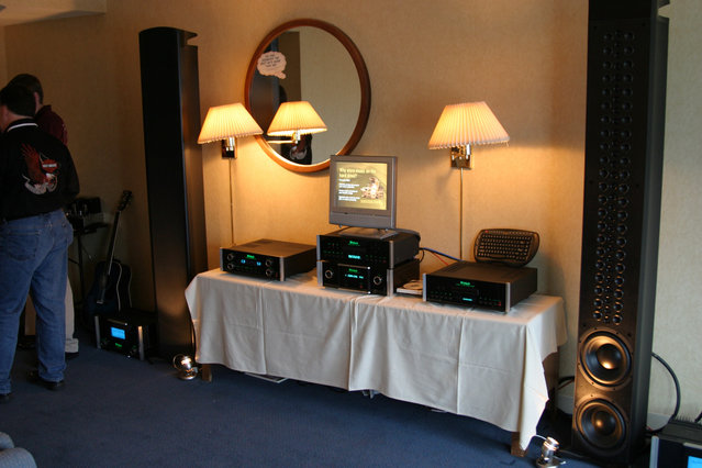 McIntosh Room - Prototype McIntosh speakers with their music server.