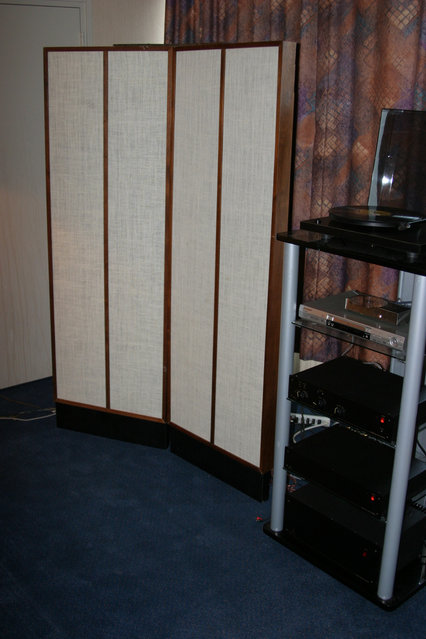 AK Member Room - Cosmos - Dual pair of KLH9 electrostatics with AVA electronics ... great sounding system!
