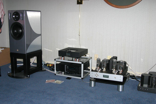 Renaissance Audio Electronics Room - Escalante Designs Fremont speakers, CEC and Theta digital, Opus 2 amp.