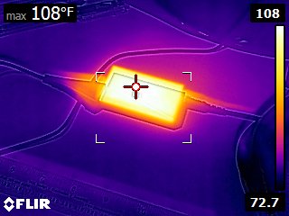 Geek Out on my office desk, FLIR IR image