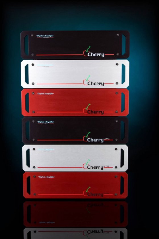 Stack of Cherry Amps with Aluminum Plates