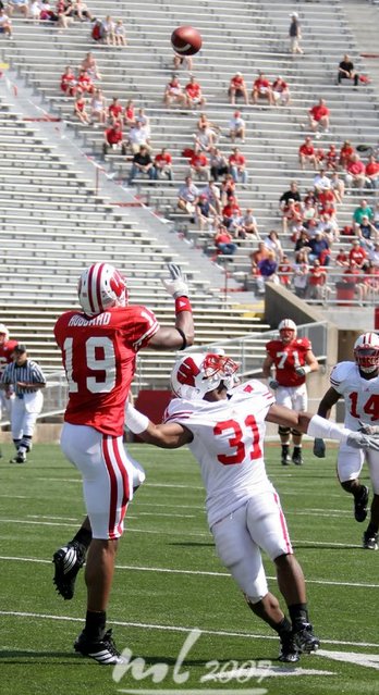 Youngest brother (31)doing what he loves the most! - I wasn't a Wisconsin fan until he became one of the players.