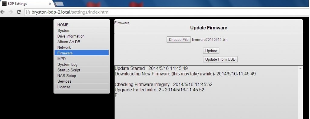 BDP2 Failed update 1