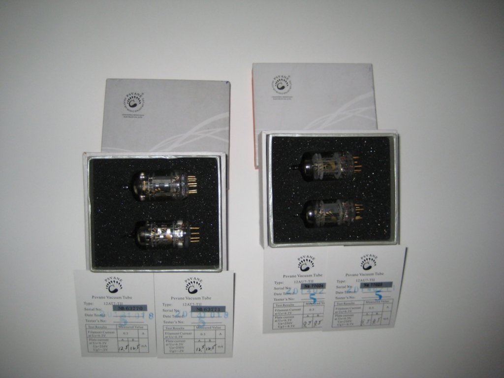 Psvane 12AT7 & 12AU7 Tubes