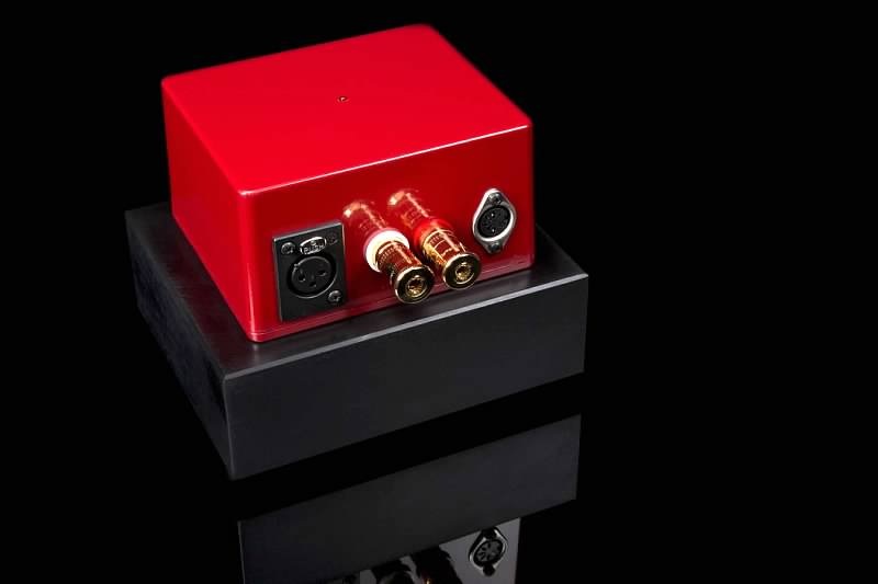 Red top Maraschino with WBT GOLD posts, aluminum base